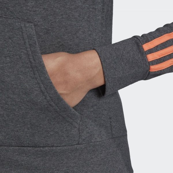 Джемпер Adidas W E 3S FZ HD FL EK5587 р. S темно-сірий