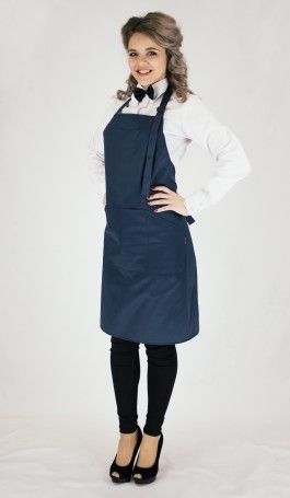 Фартук с нагрудником Lux-Form р. универсальный синий