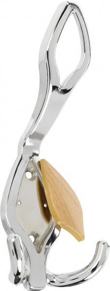 Гачок меблевий 3029 хром зі вставкою жовтою