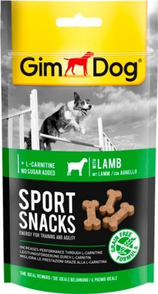 Снеки Gimpet Мясные лакомства GimDog Sport, с ягненком, 60 г