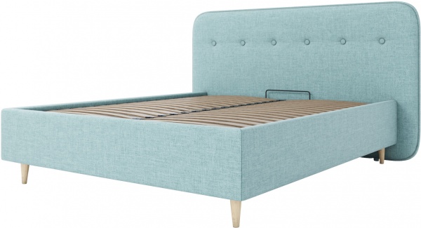 Кровать SOFYNO Бэлла Лаки 14 160x200 см мятный 