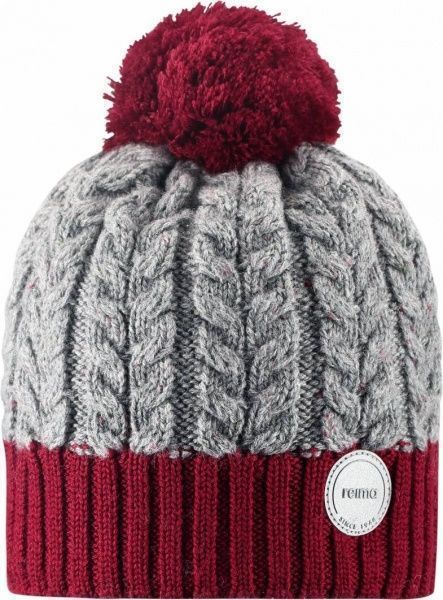 Шапка Reima Pohjola р.48-50 темно-красный 528674 