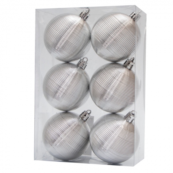 Набор елочных шаров Девилон 891718 d60 мм 6 шт./уп. 