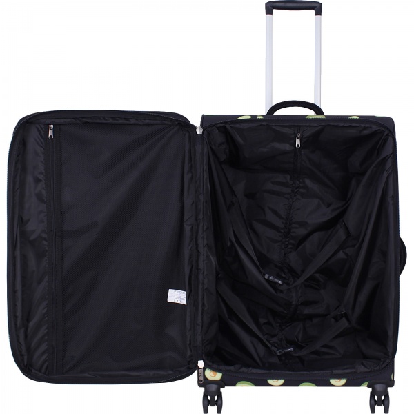 Чемодан Bagland Валенсия Авокадо L 83 л черный суб.763 (37966274) 