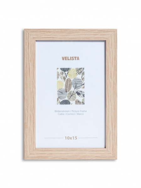 Рамка для фото Velista 15H-15007-3v 1 фото 10x15 см дерево светлое 