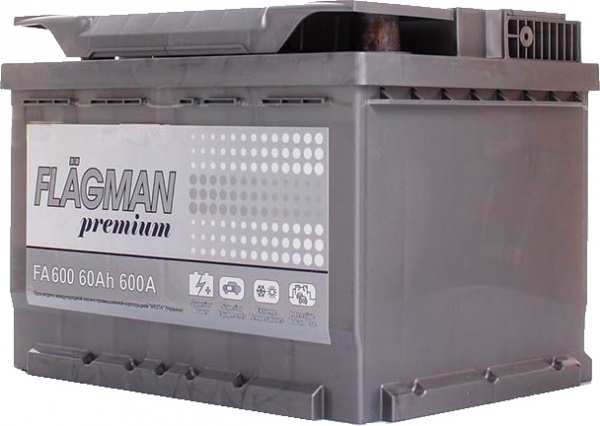 Акумулятор автомобільний 6ст-60 АЗ PREMIUM 242х175х175 мм 60Ah 600A 12V «+» праворуч
