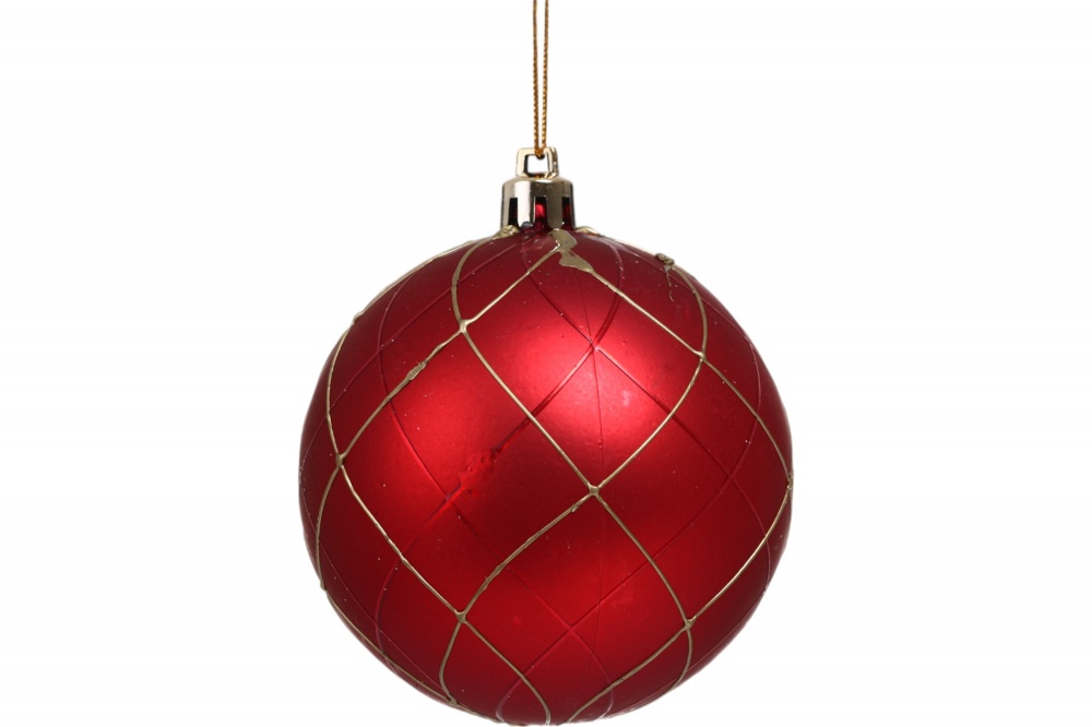 Набір ялинкових куль T23-05D d 80 мм 6 шт./уп.