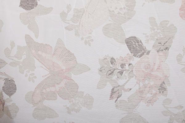 Ткань тюлевая Декостиль w356 8173/22 белый с принтом 