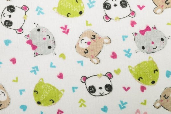 Боди Фламинго (2 шт.) р.74 белый с принтом 112-222 