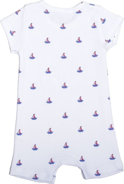 Песочник Фламинго р.68 белый с синим 509-222-26 