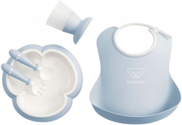 Набор посуды BabyBjorn Baby Dinner Set Powder Blue Голубой