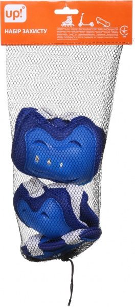 Комплект защиты MaxxPro для роликов PR-4-BL р. L голубой