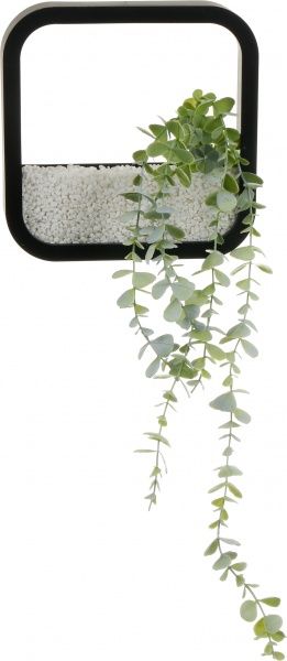 Декор настенный Nature квадратный 22,3x22,3 см черный 