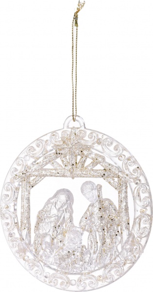 Підвіска декорована P.&C. Creative Вертеп 11 см в асортименті F21540264/265