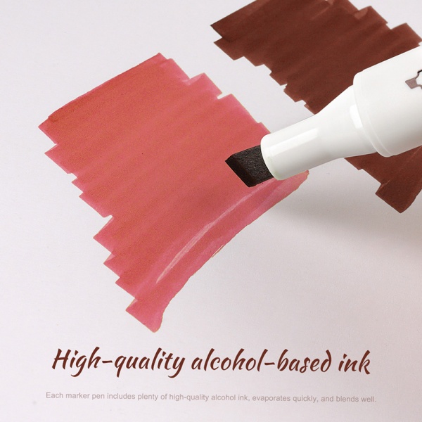 Набор маркеров Arrtx спиртовых Alp ASM-02RD 24 цвета красные оттенки LC302253 