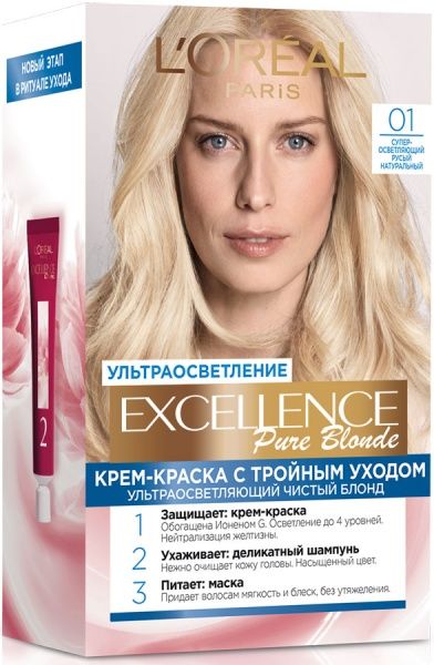 Фарба для волосся Excellence EXCELLENCE 0.1 супер-освітлювальний русявий натуральний