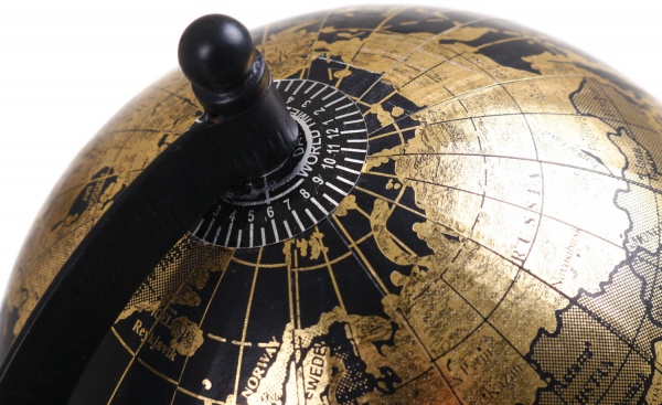 Глобус декоративный золотой 24 см A54910200