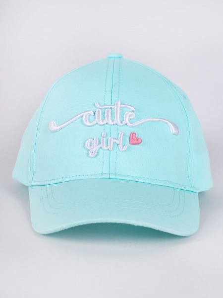 Кепка для девочек YO! р.50-54 голубой CZD-0649G 