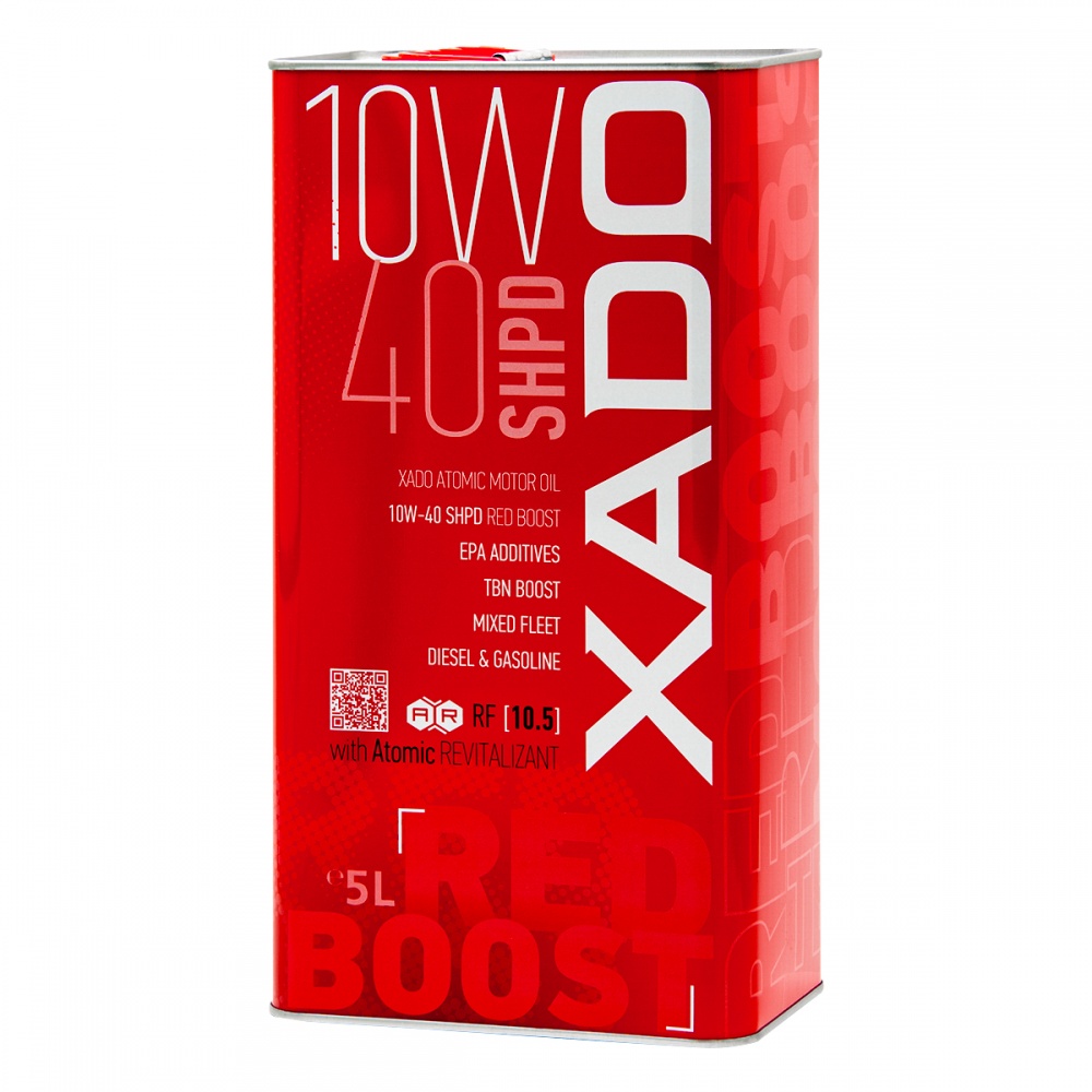 Моторна олива напівсинтетична XADO SHPD (SL/CI-4) Red Boost 10W-40 5 л (ХА 26349)