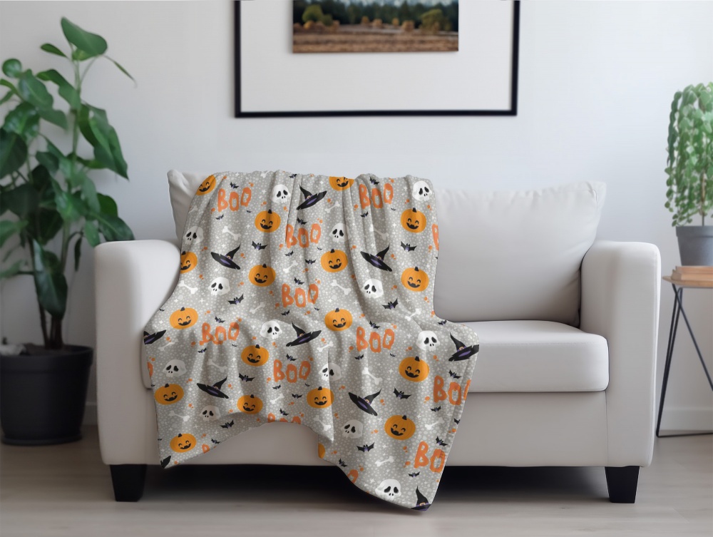 Плед Halloween Ghost New 160x200 см мультиколор La Nuit