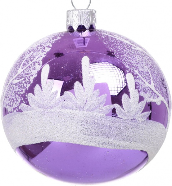 Шар новогодний мульти d 80 мм в ассортименте