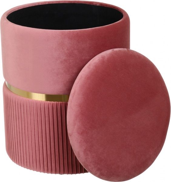 Сундук-пуф Bernard 36х36х44см роуз голд 