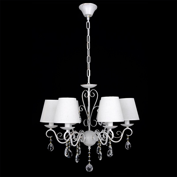 Люстра подвесная Victoria Lighting 6x40 Вт E14 белый Dalila 