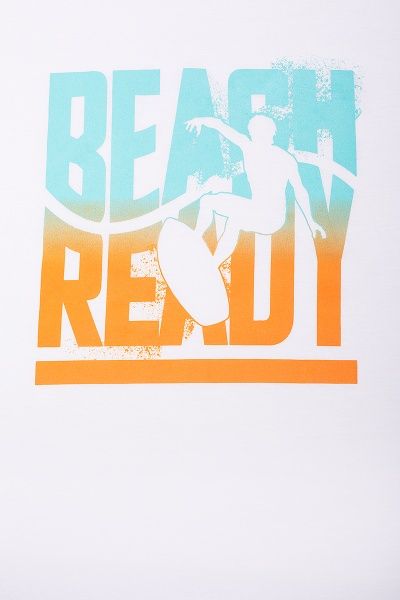 Футболка для хлопчиків Luna Kids з принтом Stay Chill р.110 білий 