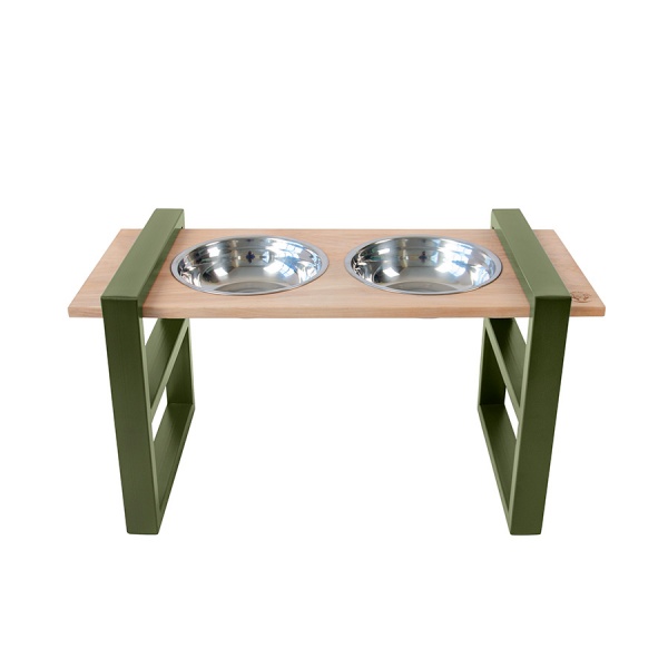 Миска подвійна 10 центів для Джека №1 L/XL 2х1250 мл хакі