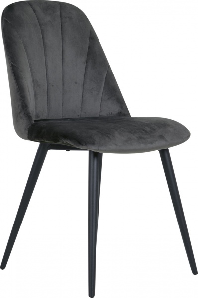 Стілець обідній Nowy Styl Milana III Hn Black Puma-15 темно-сірий / чорний