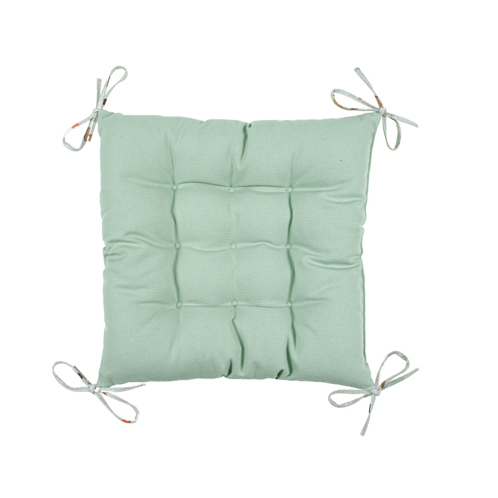 Подушка на стул Песики серая 40x40 см Homeline