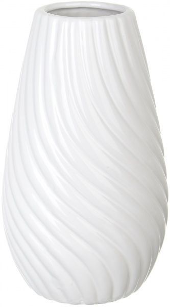 Ваза 12,5x22 см белая Dehua