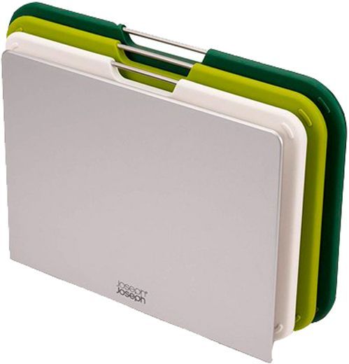 Набор кухонных досок с подставкой Nest 3 предмета зеленые 22x31.9 см 60163 Joseph Joseph