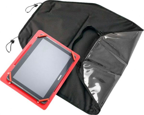 Накидка на сидіння автомобільна зі знімним тримачем для планшета Лайнін Пе ТрендБай чорний