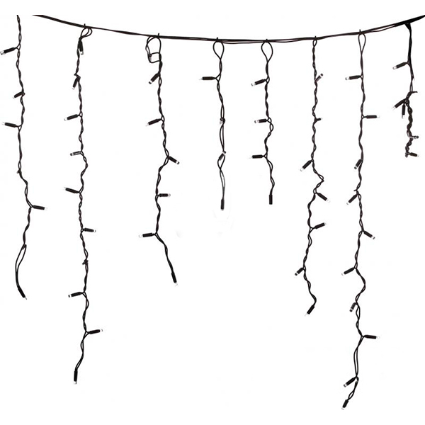 Гирлянда-штора внешняя LED 185 ламп 3 м бело-голубая