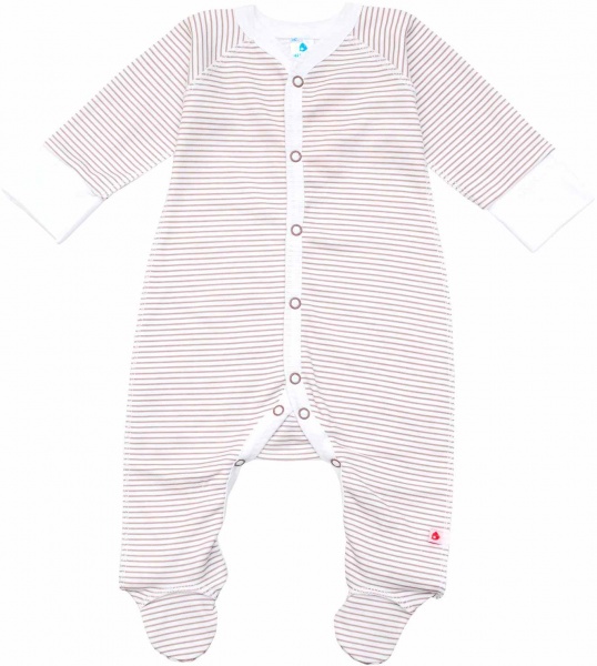 Комбинезон Minikin коричневые полоски р.68 в полоску 198050368 