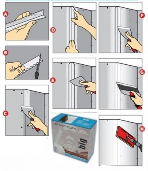 Кутоформувальна стрічка Strait Flex l-bead 57мм 30м 