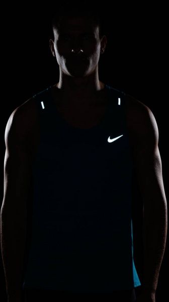 Майка Nike M NK DF MILER TANK CU5982-447 S блакитний