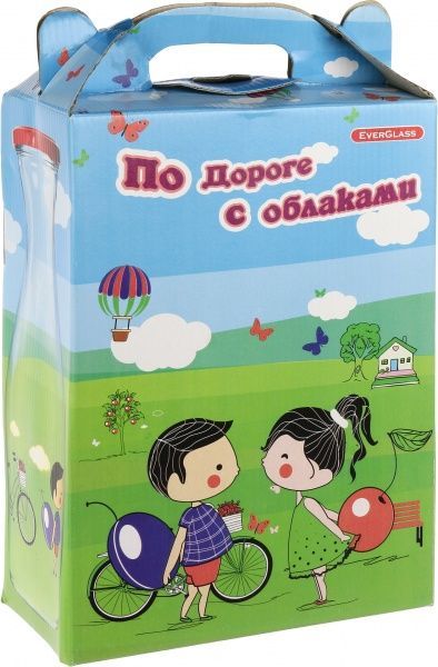 Набор бутылок Love 1 л 2 шт. Everglass