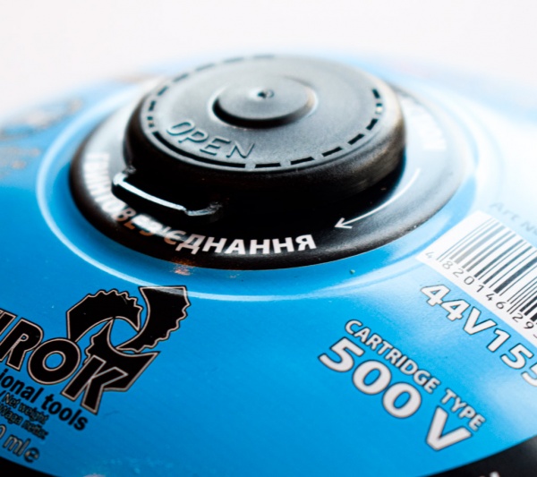 Баллон газовый Virok с резьбой 500 г/870 мл для плит/кемпинга (EN417) 