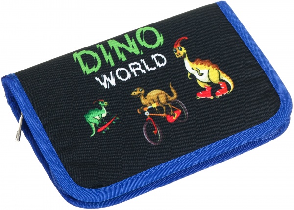 Пенал школьный Dino Котик сердечко Lider разноцветный