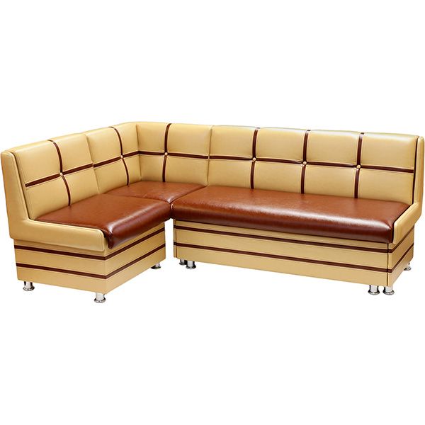 Уголок кухонный Берегиня Сицилия макси плюс коричнево-бежевый