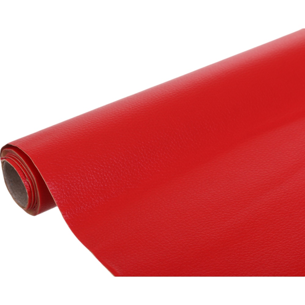 Самоклеющаяся экокожа Vivendi красная 0,5x1,35 м