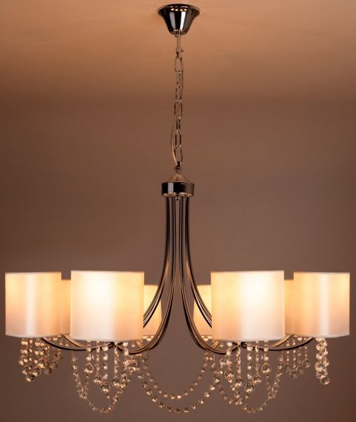 Люстра подвесная Strotskis Cornella 8x40 Вт E14 хром 10084/8 