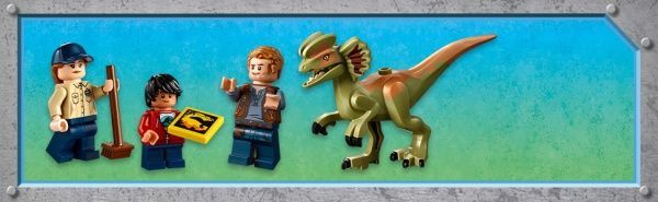 Конструктор LEGO Jurassic World Дилофозавр на свободе 75934