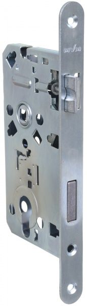Замок врезной с ручками PZ Linde А-2005 SN PZ 72 мм никель без петель