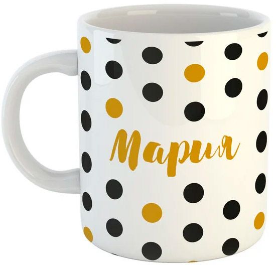 Чашка Black&Gold «Мария» Be Happy