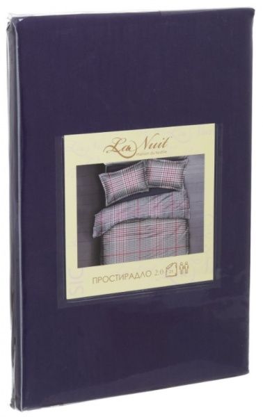 Простынь Cage 1,5 180x220 см фиолетовый La Nuit 