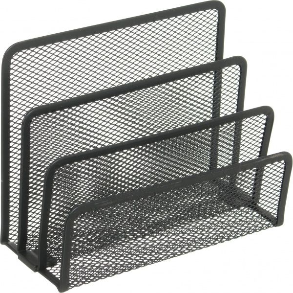 Набор настольный подставок для канцелярии, сетчатый чёрный