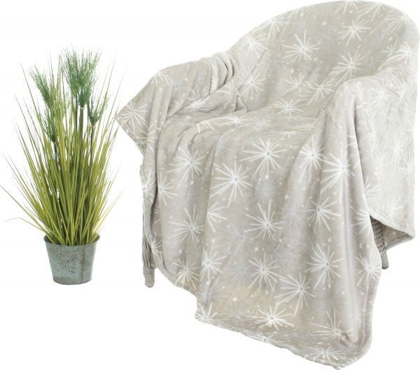 Плед Flannel Stars Grey 200x220 см сірий La Nuit